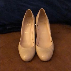 Christian Louboutin Nude Wedges